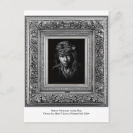 Indigene Indigene Ureinwohner. Postkarte