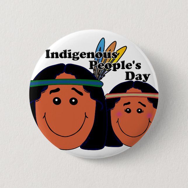 Indigene Menschen Button (Vorderseite)