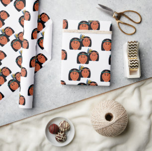 Indigene Menschen Geschenkpapier