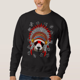 Indigene Panda Native Amerikanische Ureinwohner He Sweatshirt