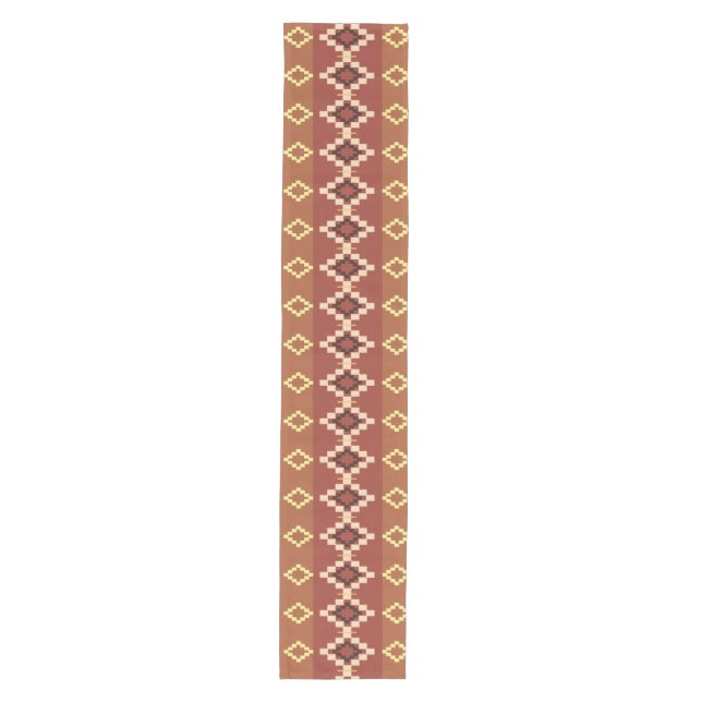 Indigene Print 4 Table Runners Mittelgroßer Tischläufer (Vorderseite)