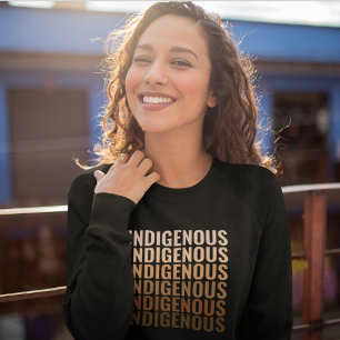 Indigene Typografie Indischer Ureinwohner Sweatshirt