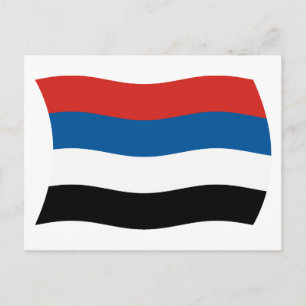 Indigene Völker Kolumbiens Flagge Postkarte