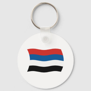Indigene Völker unter kolumbianischem Flaggenstaat Schlüsselanhänger