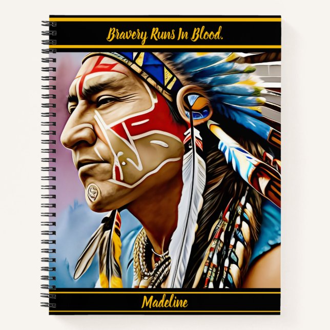 Indigenes Kompositionsbuch: Wilder Flair Notizbuch (Vorderseite)