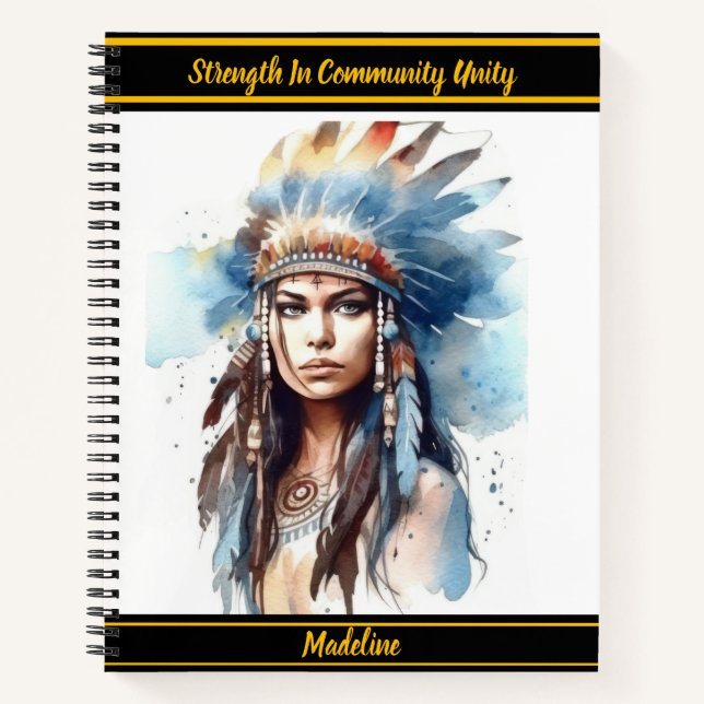 Indigenes Memobook: Kulturelle Schönheit Notizbuch (Vorderseite)