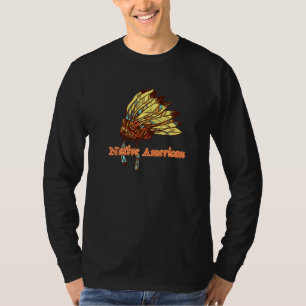 Indigeno Native Amerikanische Ureinwohner Headdres T-Shirt