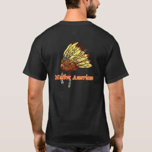 Indigeno Native Amerikanische Ureinwohner Headdres T-Shirt