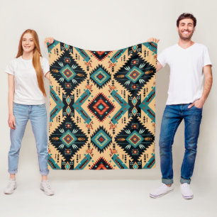 Indigenous Cherokee Nation Fleecedecke