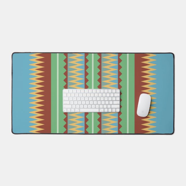 Indigenous Print 5 Desk Mat Schreibtischunterlage (Tastatur & Maus)