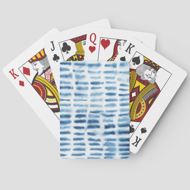 Indigio Wassercolor Print Spielkarten (Rückseite)