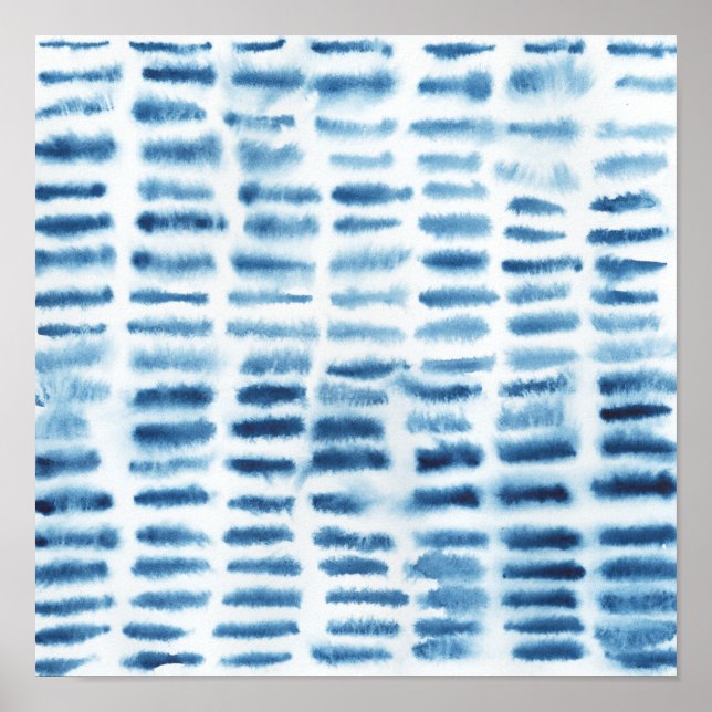 Indigio Watercolor Print Poster (Vorne)