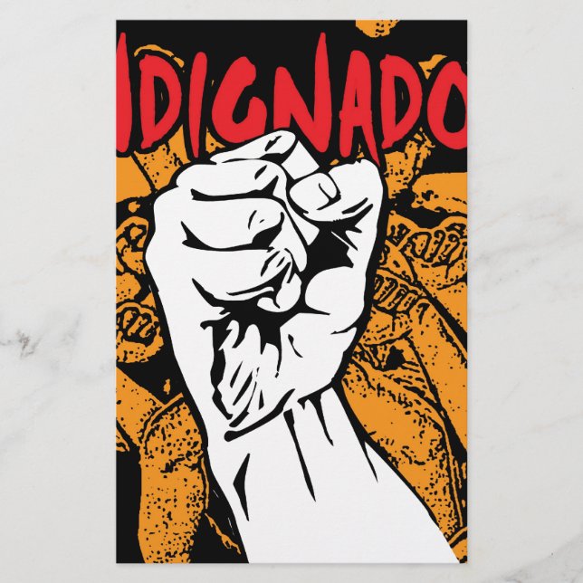 Indignados Briefpapier (Vorderseite)