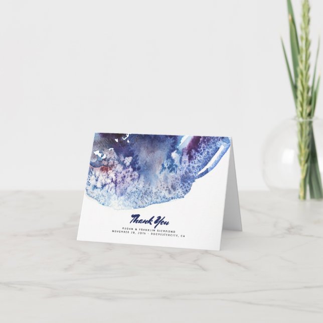 Indigo Agata Crystal Modern Merci Aquarelle (Devant)