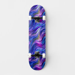 Indigo Alcohol Ink Skateboard