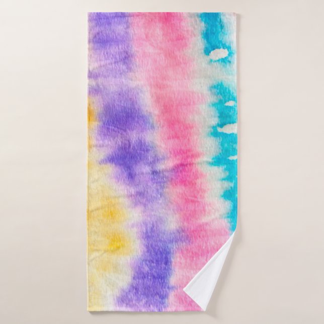 Indigo alte schmutzige Mauer. Dye Bohemisch. Gelbe Badehandtuch (Badehandtuch)