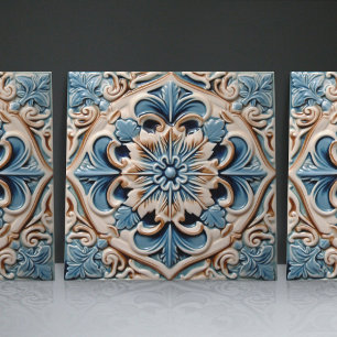 Indigo Azulejo Blau Portugiesisch Lissabon Dekorat Fliese