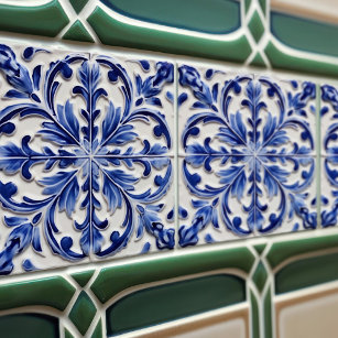 Indigo Azulejo Blue Portugiesische Lissabon-Dekora Fliese