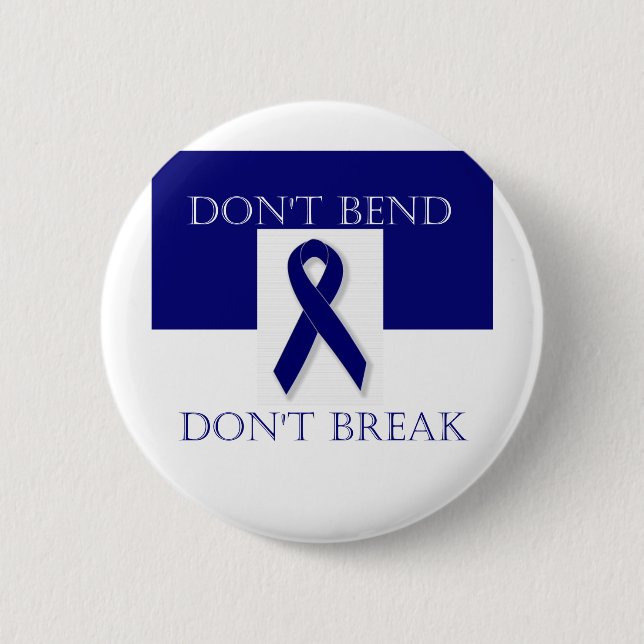 Indigo-Band verbiegen nicht. Brechen Sie nicht. Button (Vorderseite)