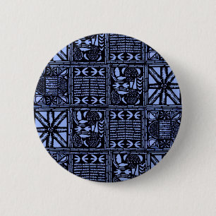 Indigo Batik Quilt - Blau Button