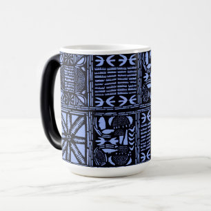 Indigo-Batik-Quiltedecke - Blau Verwandlungstasse