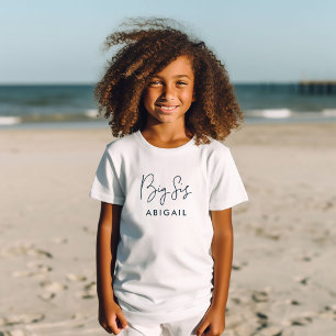 Indigo Big Sis Individuelle Name T-Shirt