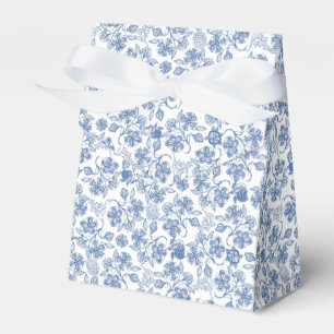 Indigo-Blau auf weißem ethnischem Geschenkschachtel