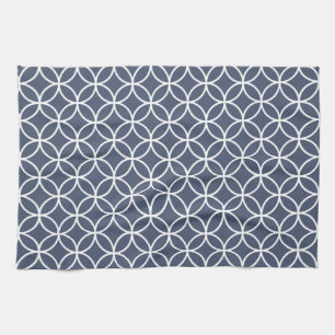 Indigo-Blau-geometrische Geschirrtücher