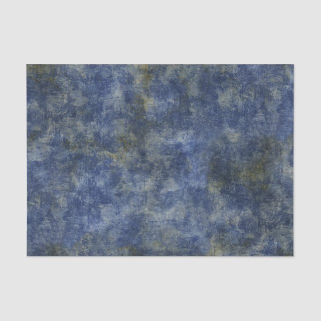 Indigo-Blau-rustikale Beschaffenheit Seidenpapier (Vorderseite)