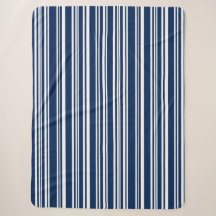 Indigo Blau und Weiß Moderne Streifen