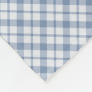 Indigo Blau und Weiß Preppy Karo Fleece Blanket