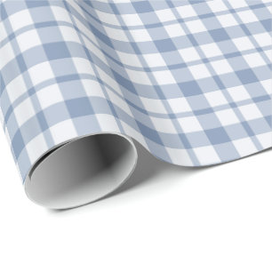 Indigo-Blau-und weißesPreppy Geschenkpapier