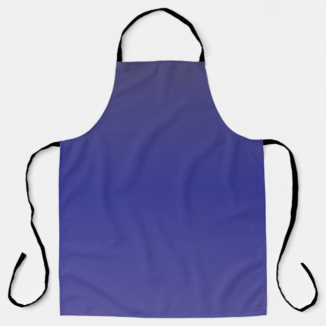 Indigo Blau Verlauf Schürze (Vorderseite)