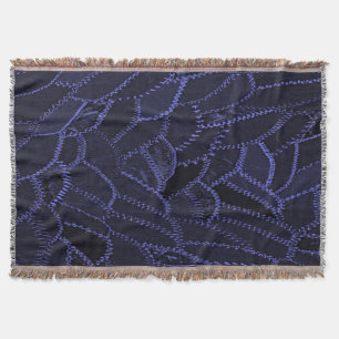 Indigo-Blau-Wurfdecke Decke