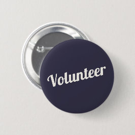 Indigo Blue Button-back Volunteer Buttons