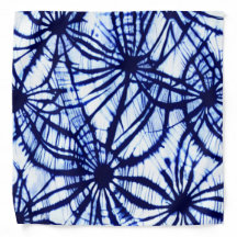 Indigo Blue Gefärbte Krawatte Bandana