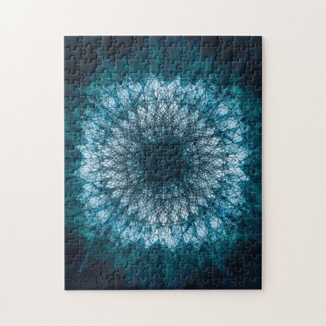 Indigo Blue Mandala (Vertikal)