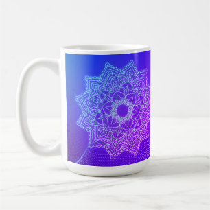 Indigo Blue Mandala Tasse