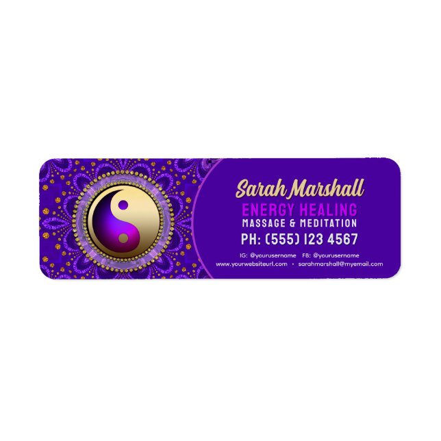 Indigo Blue Purple Gold Angelic Energy Healing  (Vorne)