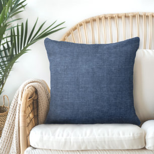 Indigo Blue Throw Pillow Kissen