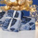 Indigo Blue Vintag Floral Toile Decoupage Geschenkpapier (Holidays)