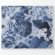 Indigo Blue Vintag Floral Toile Decoupage Geschenkpapier (Flach)