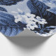 Indigo Blue Vintag Floral Toile Decoupage Geschenkpapier (Ecke)