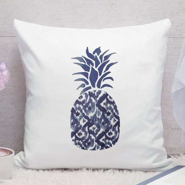 indigo blue watercolor pineapple kissen (Von Creator hochgeladen)
