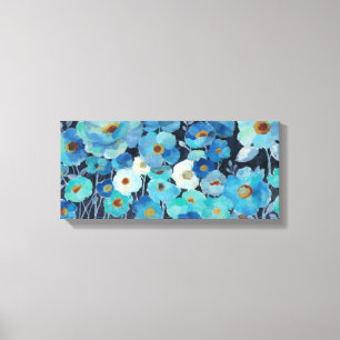 Indigo-Blume Leinwanddruck