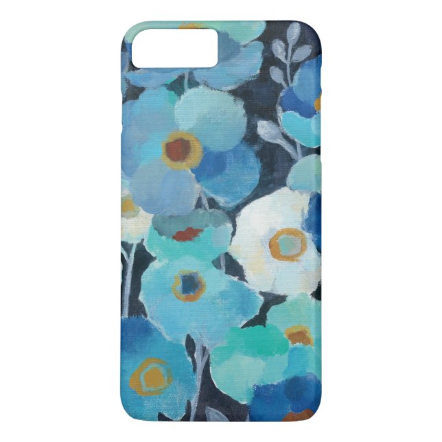 Indigo-Blumen Case-Mate iPhone Hülle (Rückseite)