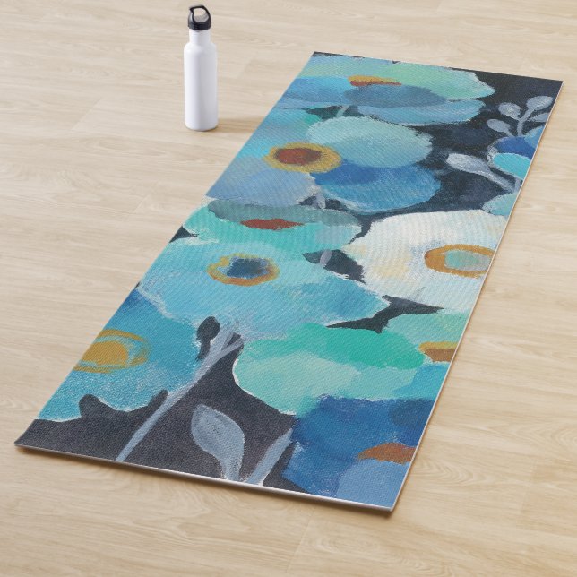 Indigo-Blumen Yogamatte (Beispiel)