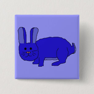 Indigo Bunny Button