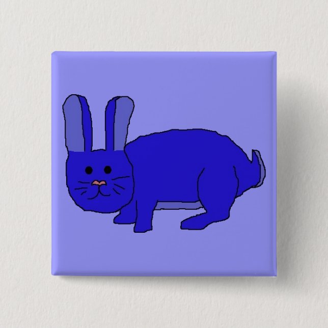 Indigo Bunny Button (Vorderseite)