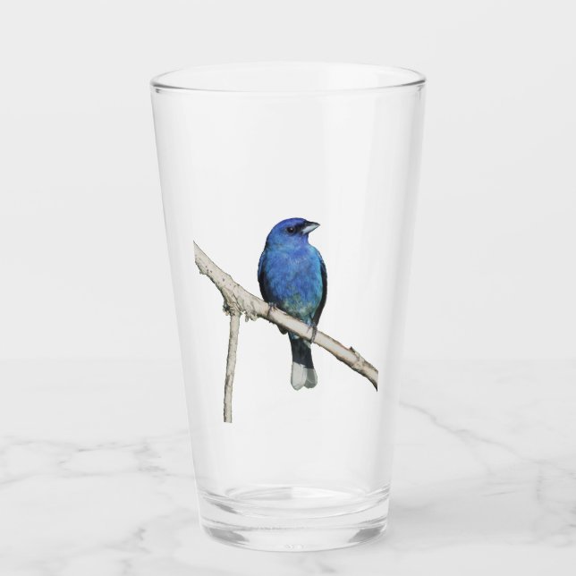 Indigo Bunting Glas (Vorderseite)